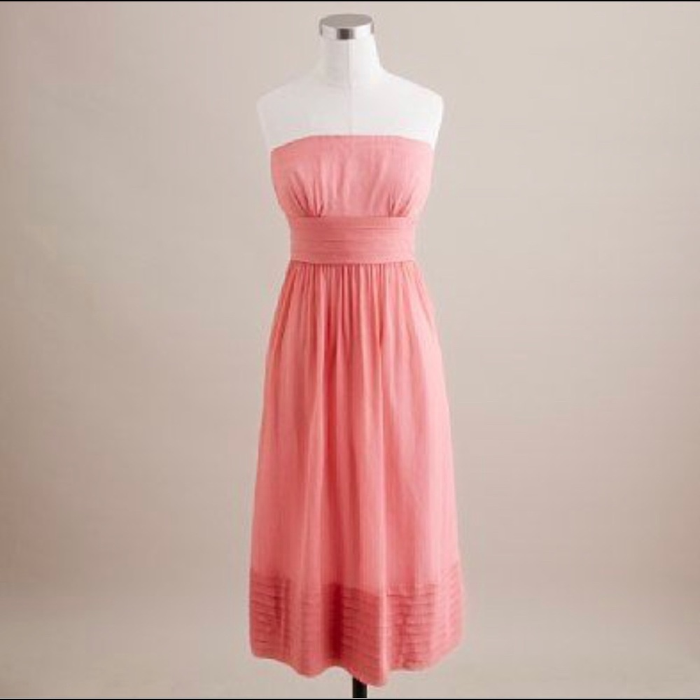 J crew Juliet chiffon dress coral